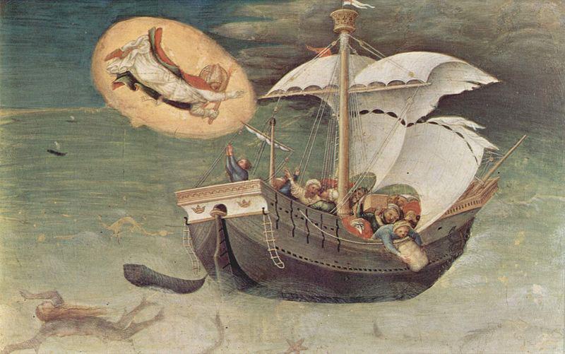 Gentile da Fabriano Quaratesi-Polyptychon, funf Predellatafeln mit Szenen aus dem Leben des Hl. Nikolaus von Bari France oil painting art